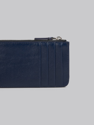 Marni NAVY BLUE AND BLACK LEATHER CARD CASE outlook