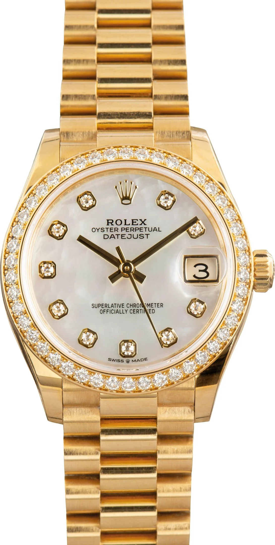 Ladies Rolex Datejust 31 Diamond Dial 278288 Yellow Gold - 1