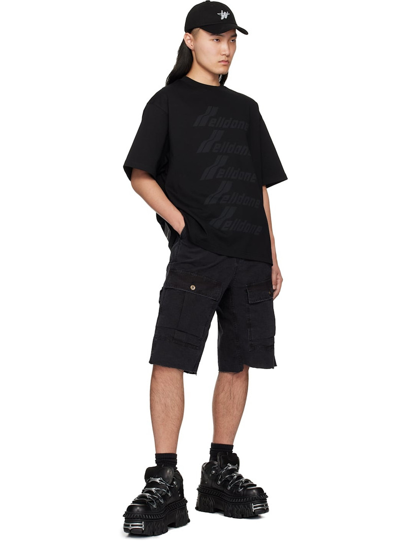 We11done Black Front Logo T-shirt outlook