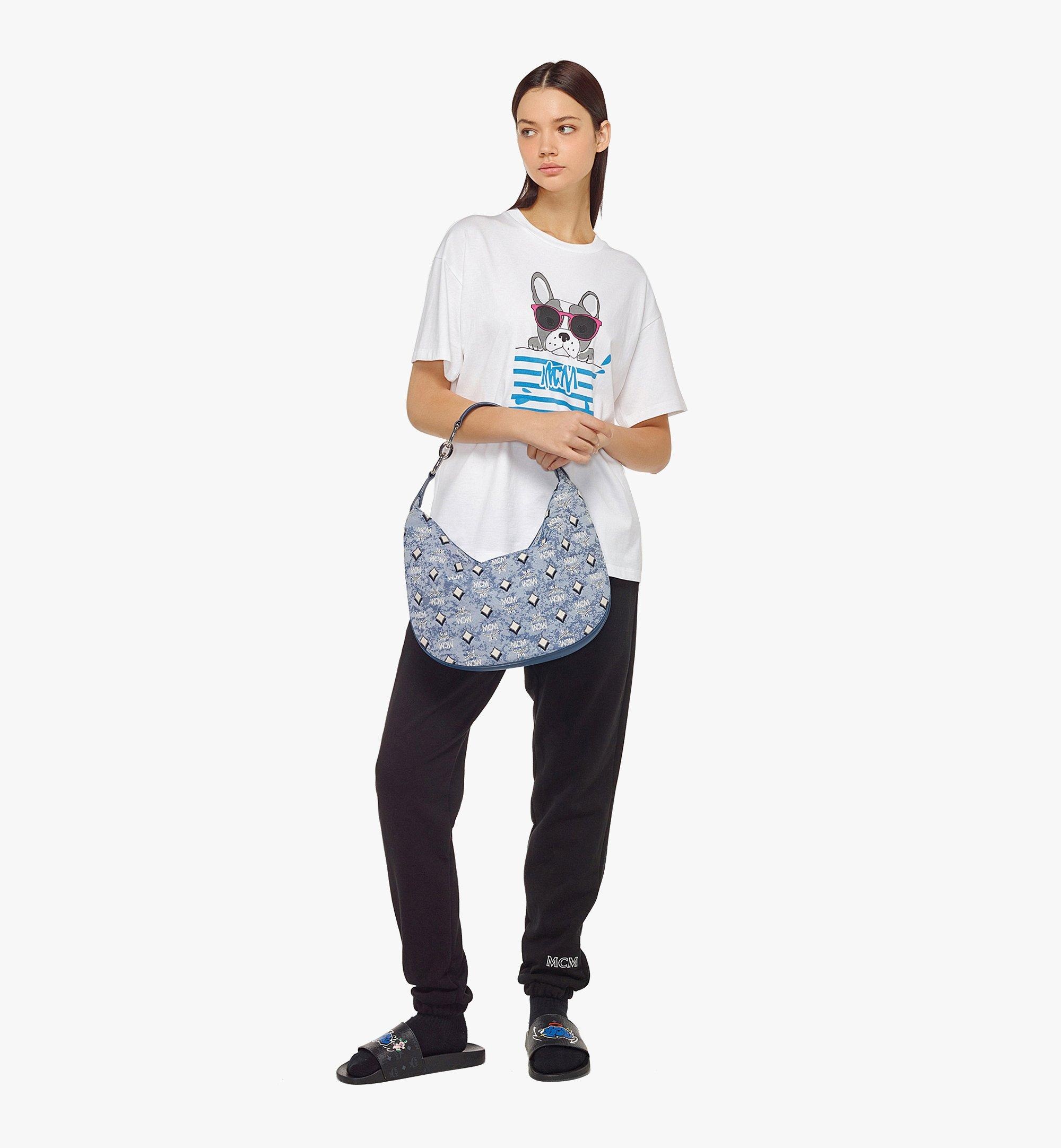 Aren Crescent Hobo in Vintage Monogram Jacquard - 2