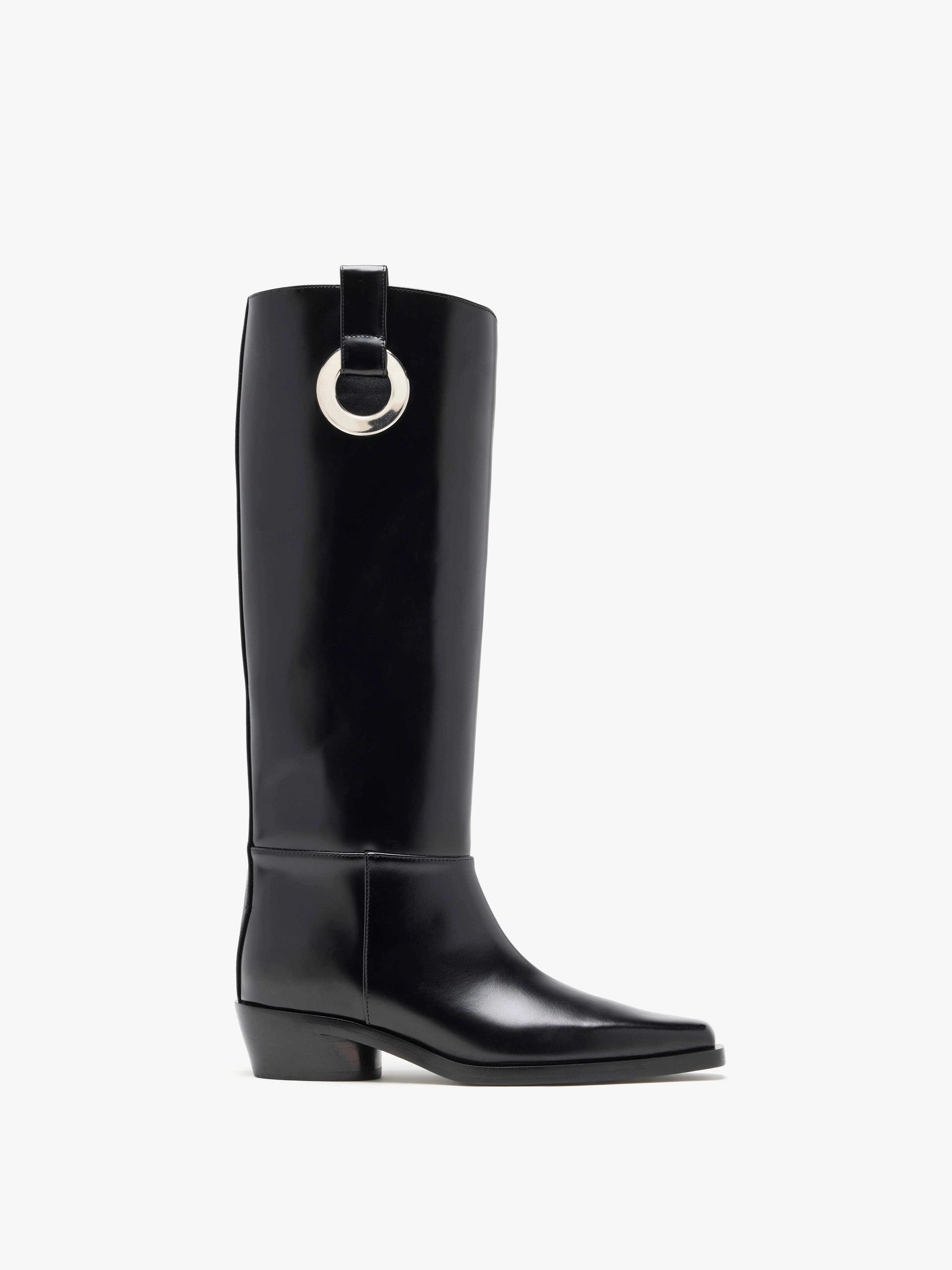 Bronco Grommet Knee High Boots - 1