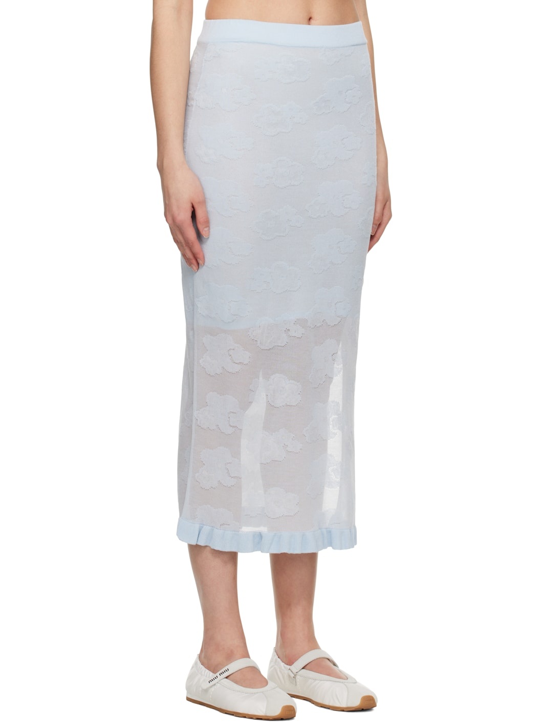 Blue Pegonia Midi Skirt - 2