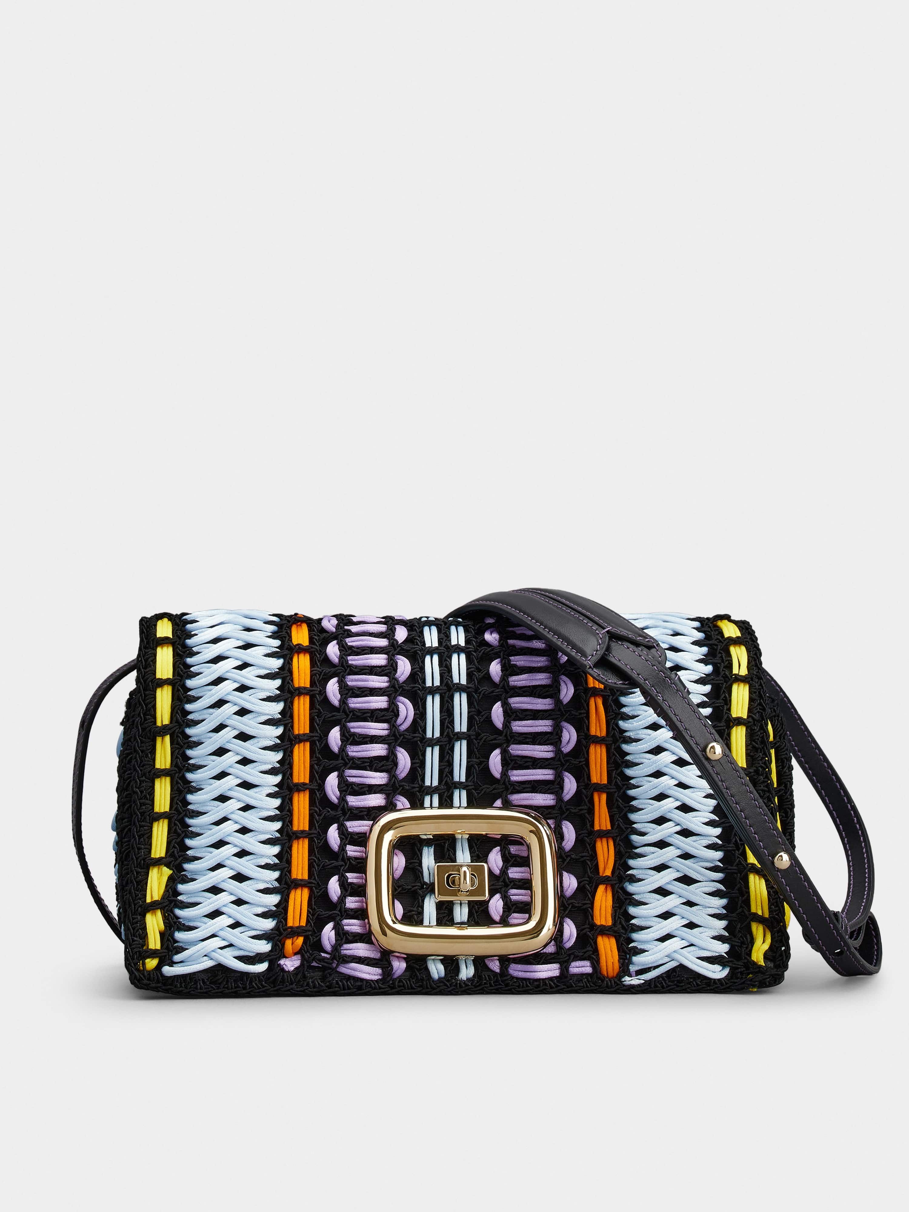 Viv' Choc Colored Twist Bag in Fabric - 1