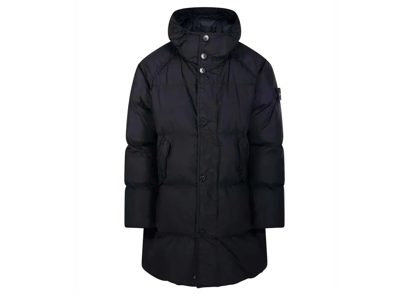 Stone Island Giaccone Vera Piuma Real Down Blouson Jacket Black - 1