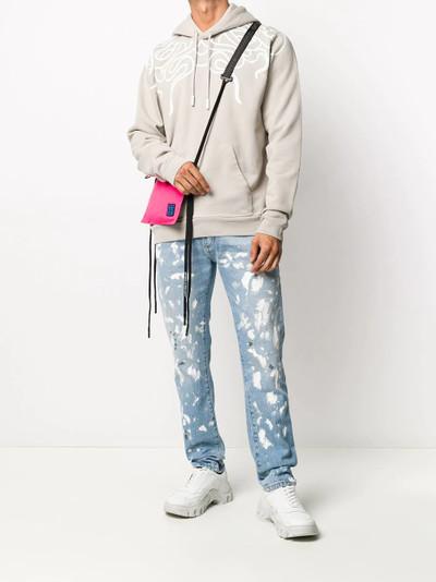 Palm Angels paint-splatter slim-fit jeans outlook