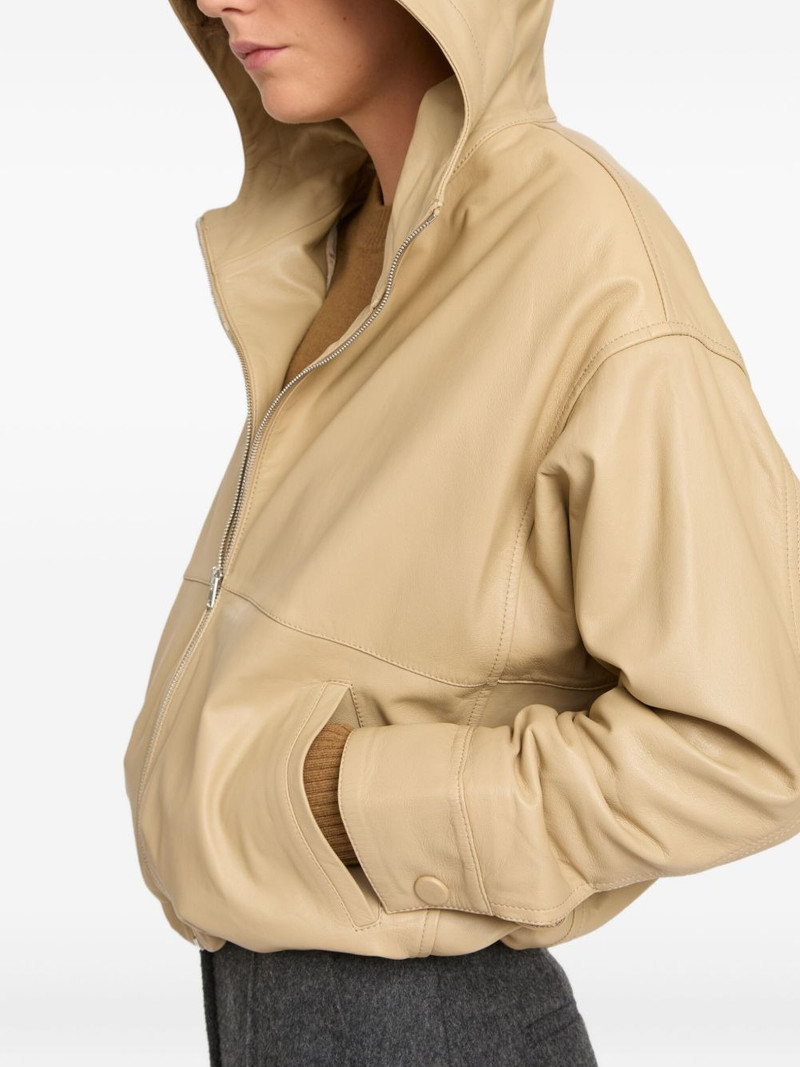 hooded leather jacket 5