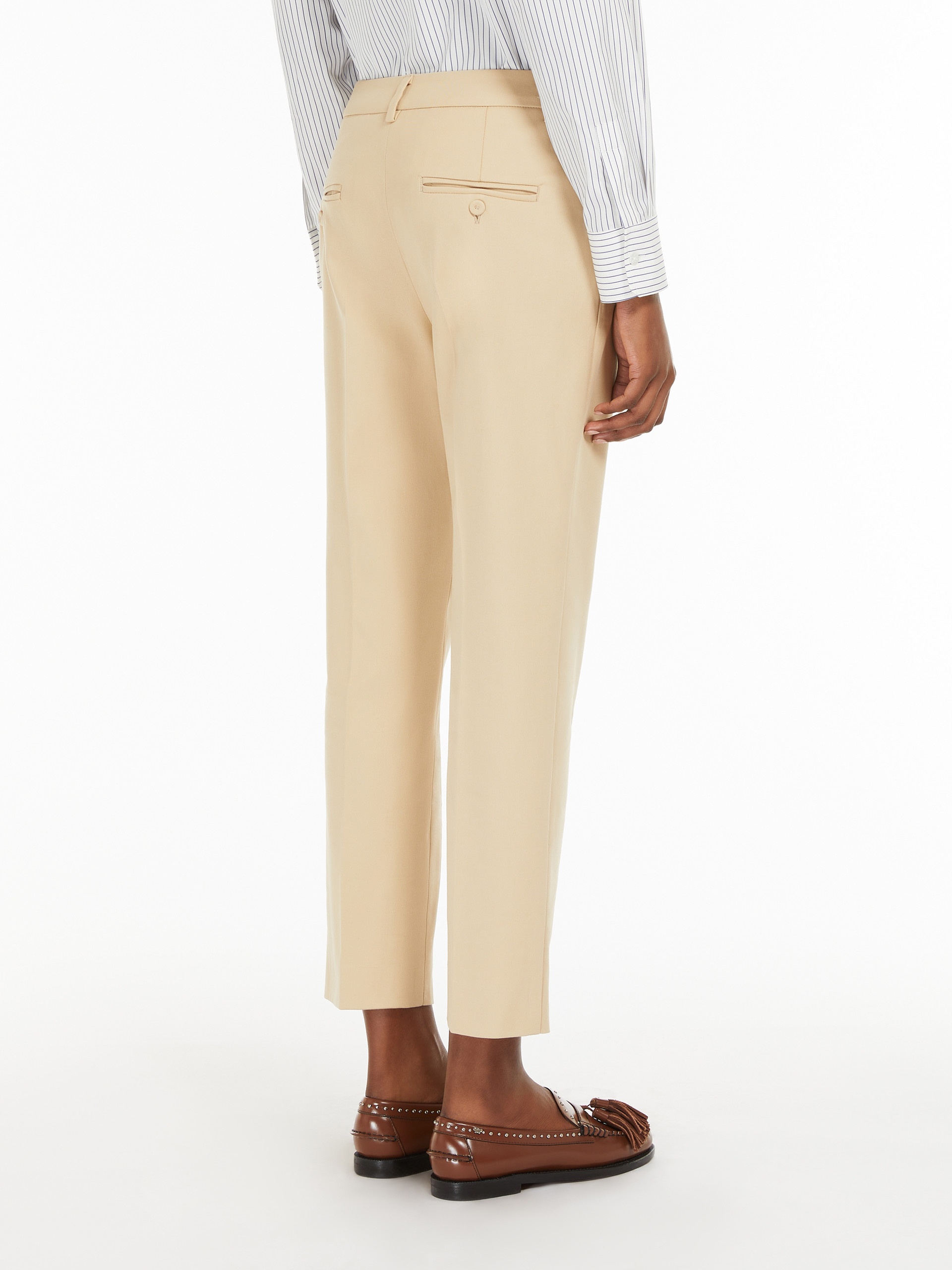 VITE Stretch cotton cigarette trousers - 4