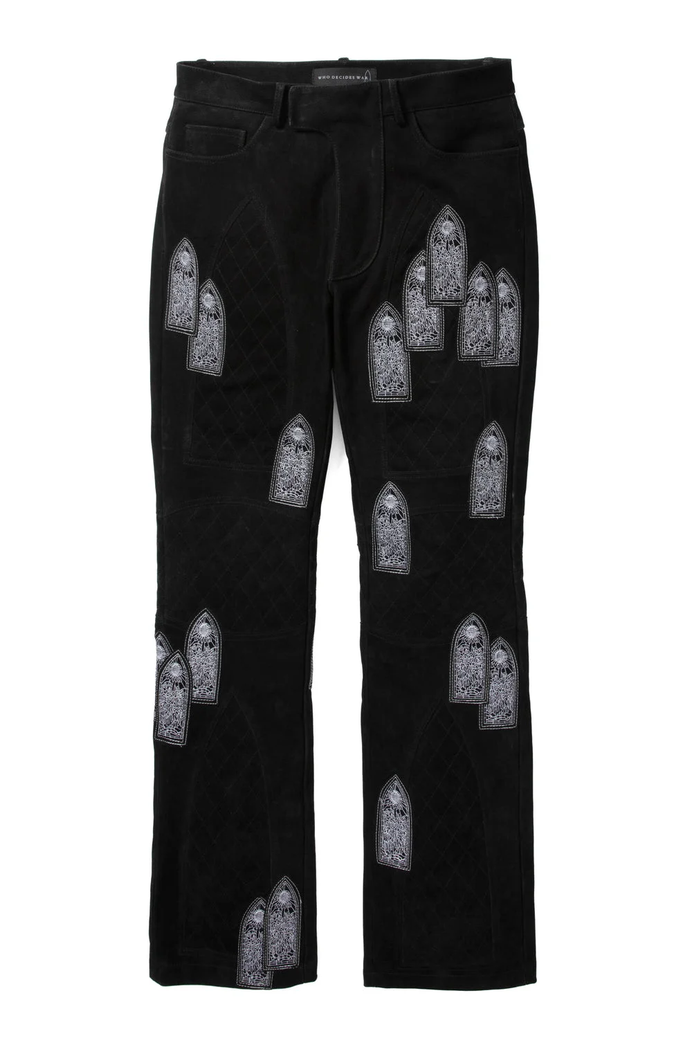 WDW SUEDE MOTO TROUSERS - 1