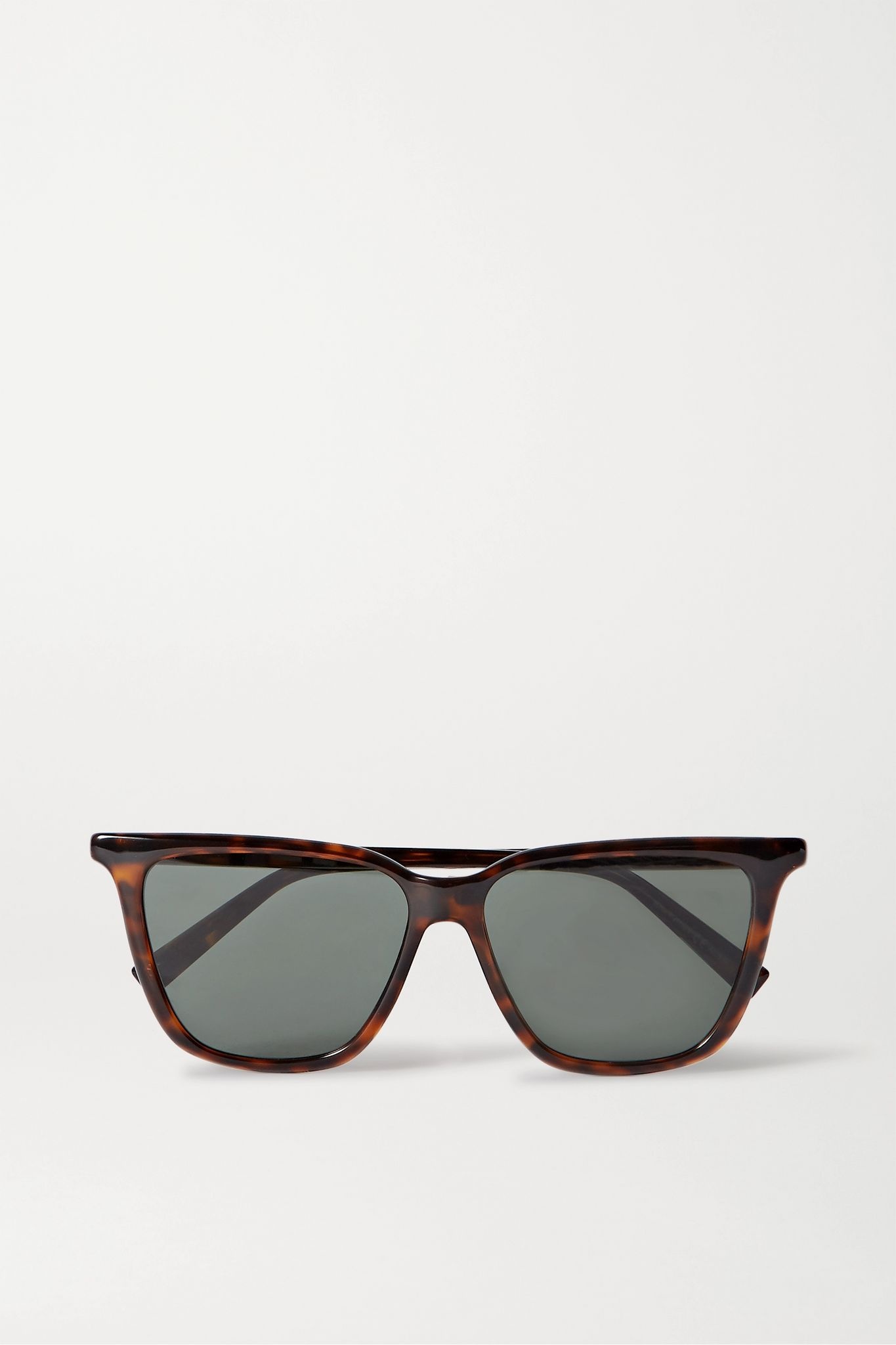 Square-frame tortoiseshell acetate sunglasses - 1