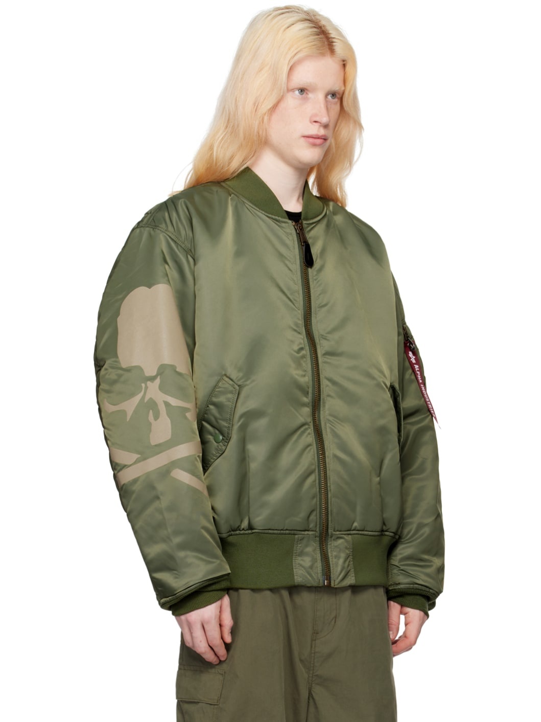 Khaki Alpha Industries Edition MA-1 Bomber Jacket - 2