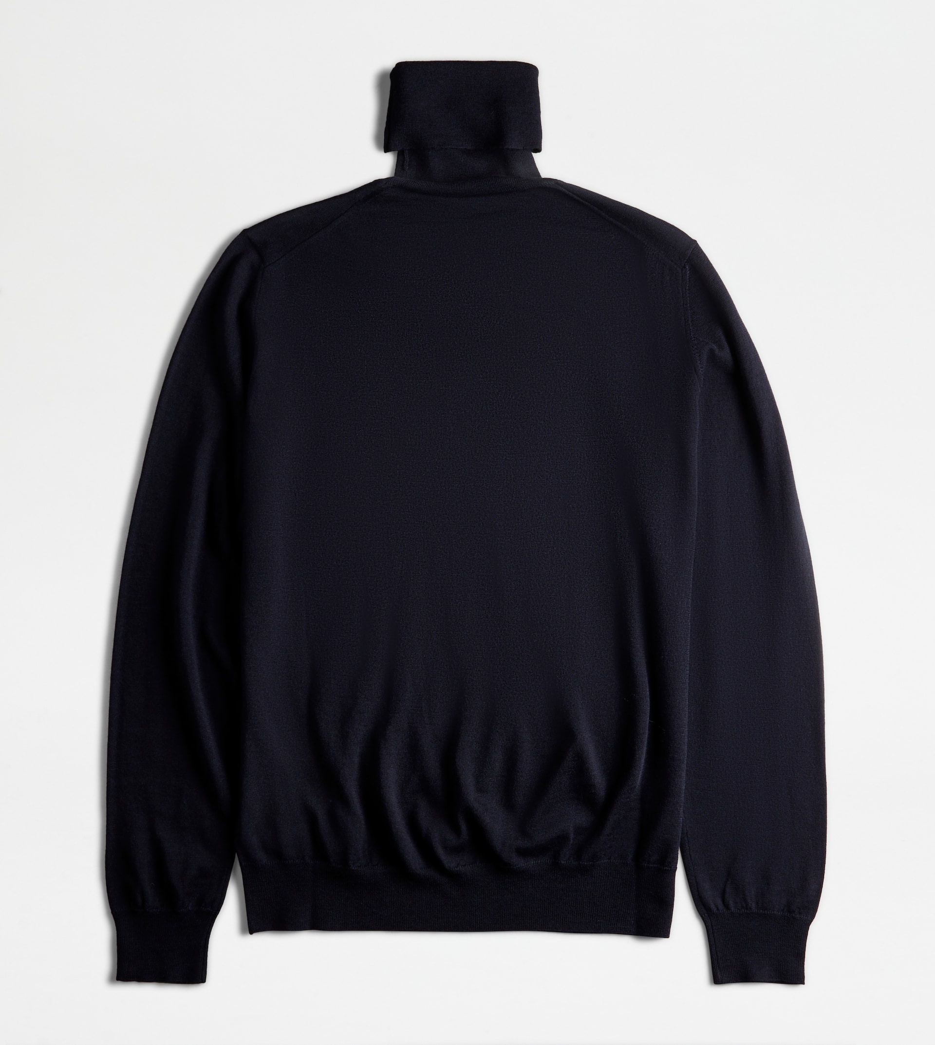 TURTLENECK IN WOOL AND SILK - BLUE - 2