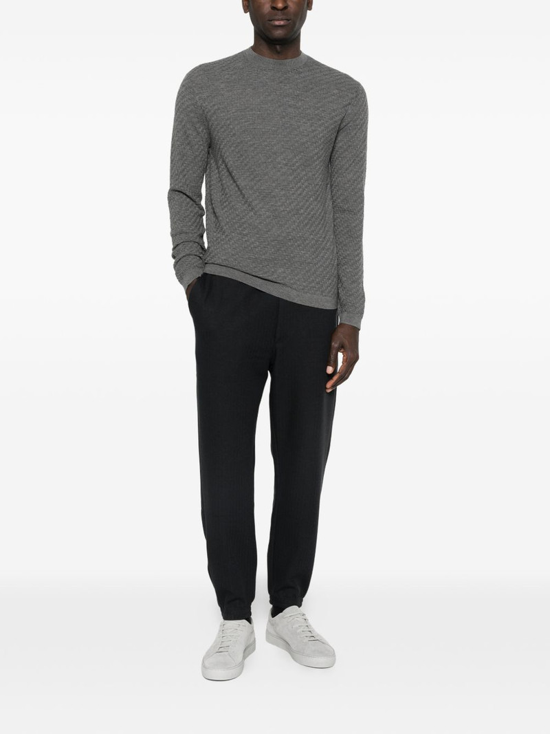 EMPORIO ARMANI textured sweater outlook