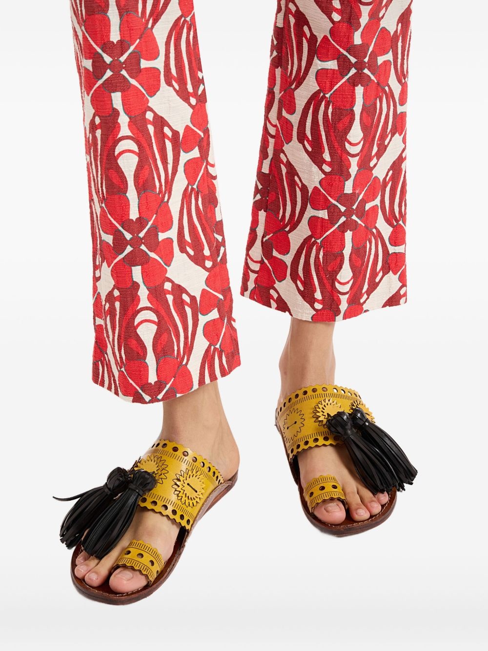 tassel-embellished sandals - 4