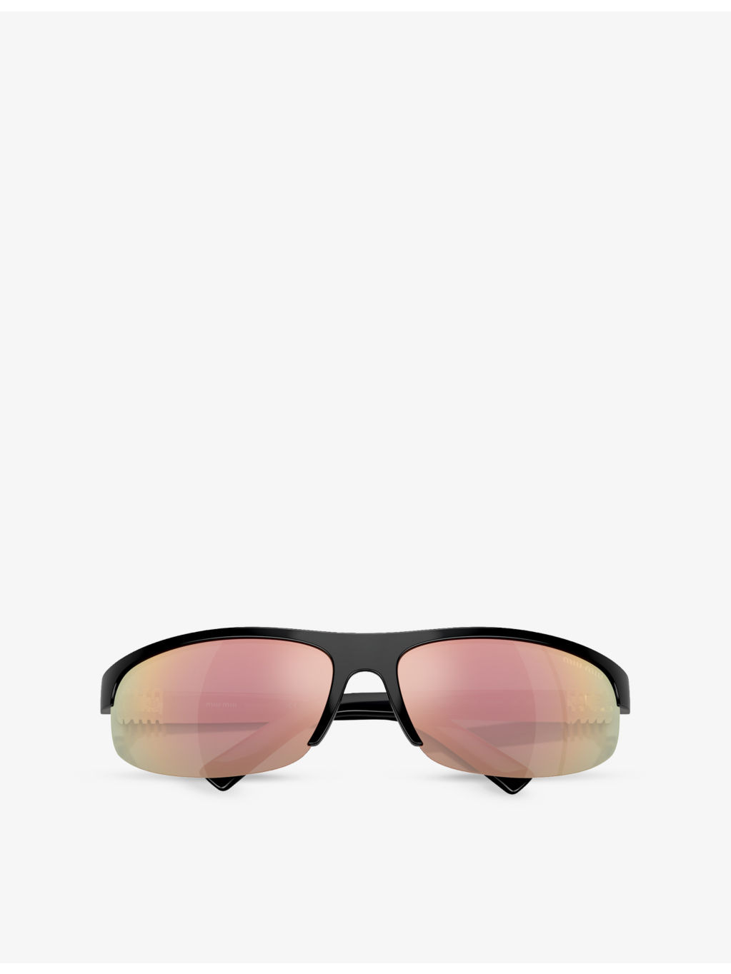 MU A02S Oval-Frame Injected Sunglasses - 5