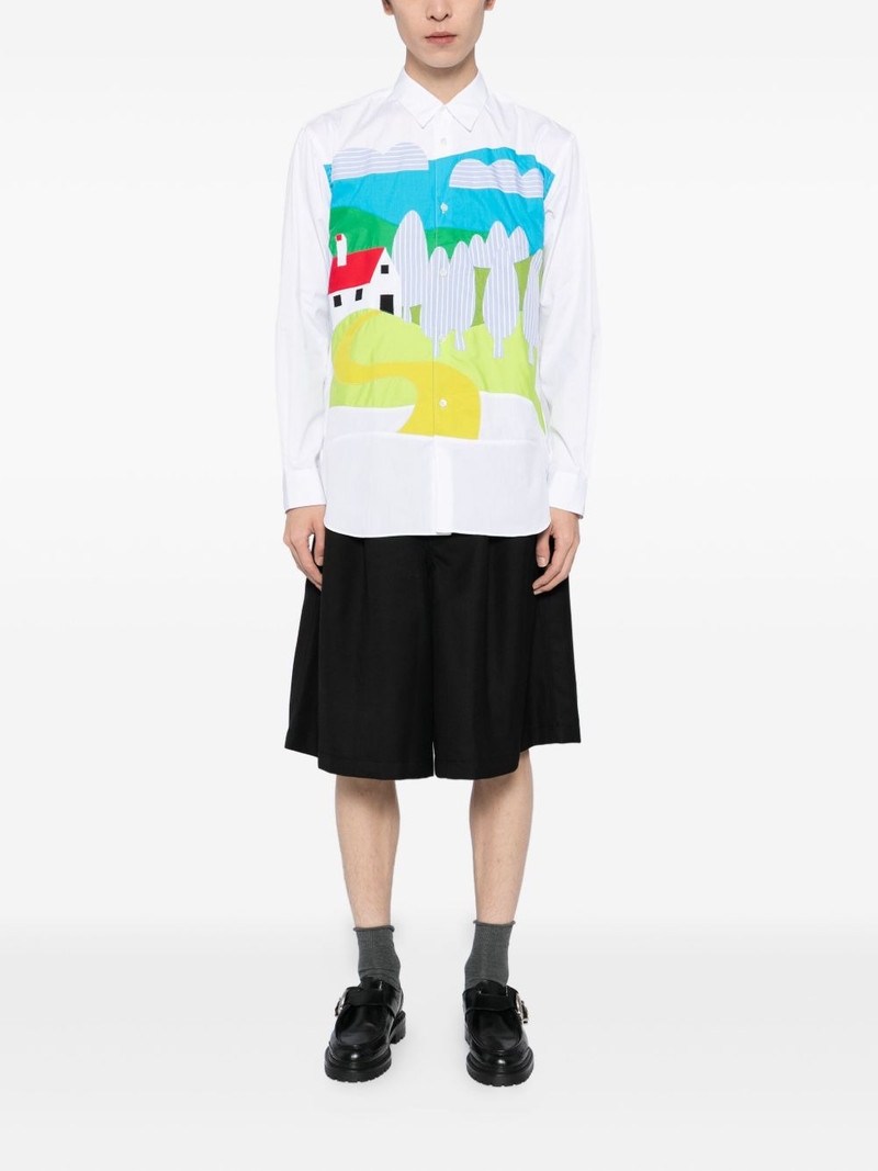 Comme des Garçons SHIRT graphic-appliqué shirt outlook
