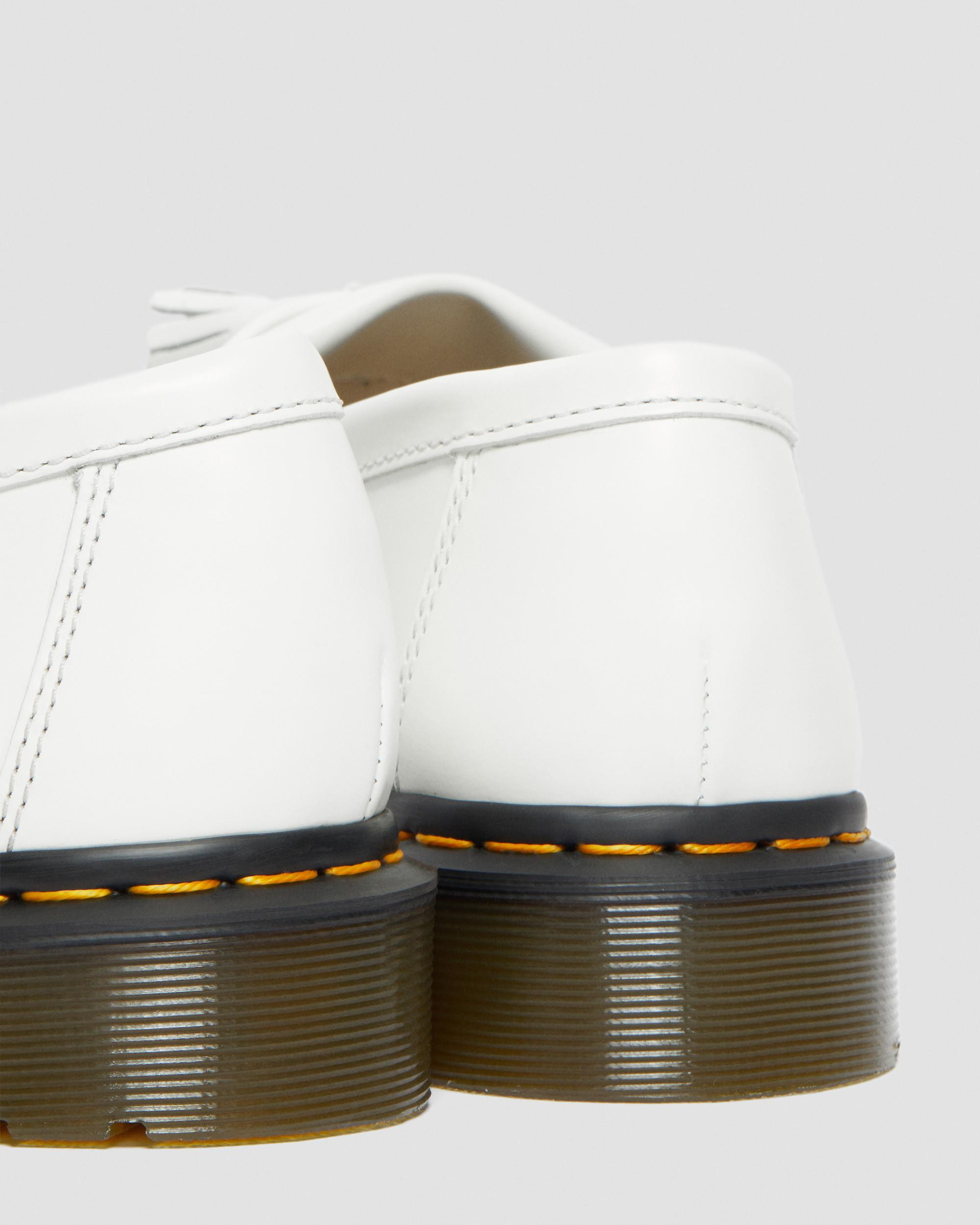 Adrian Yellow Stitch Leather Tassel Loafers - 4