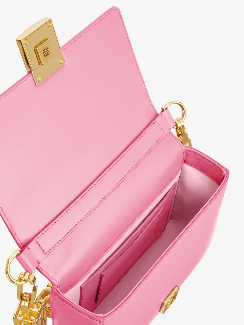 MEDIUM 4G BAG IN BOX LEATHER WITH CHAIN 5