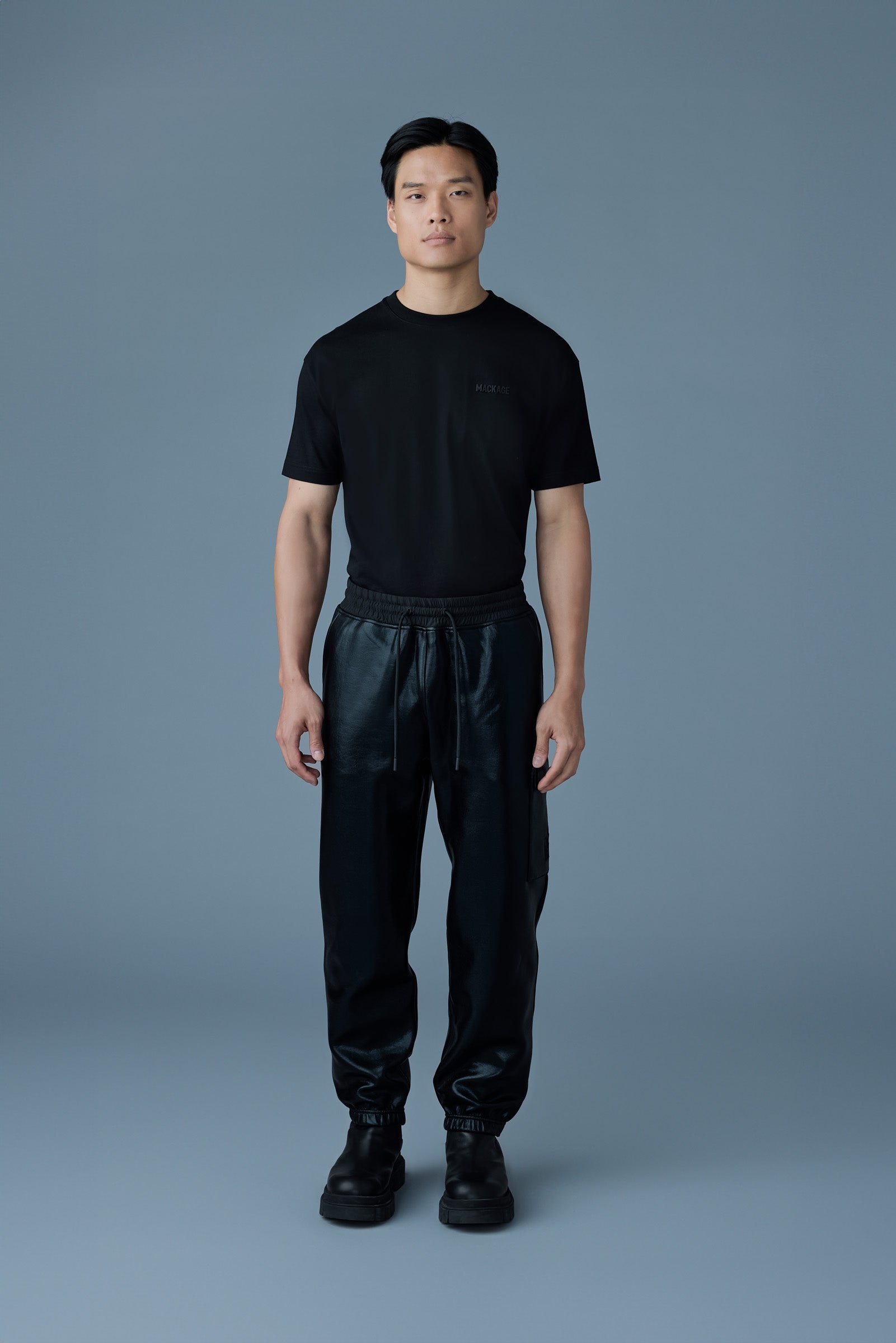 MARVIN-M Metallic double face jersey sweatpants - 2