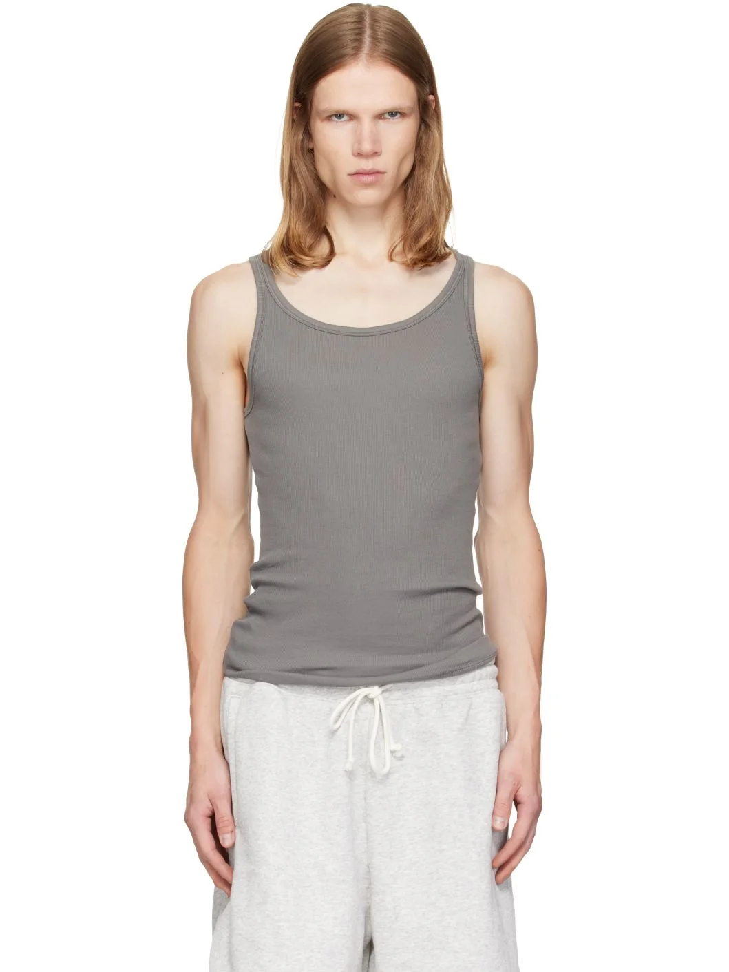 Three-Pack Multicolor SKIMS Cotton Rib Tank Tops - 1