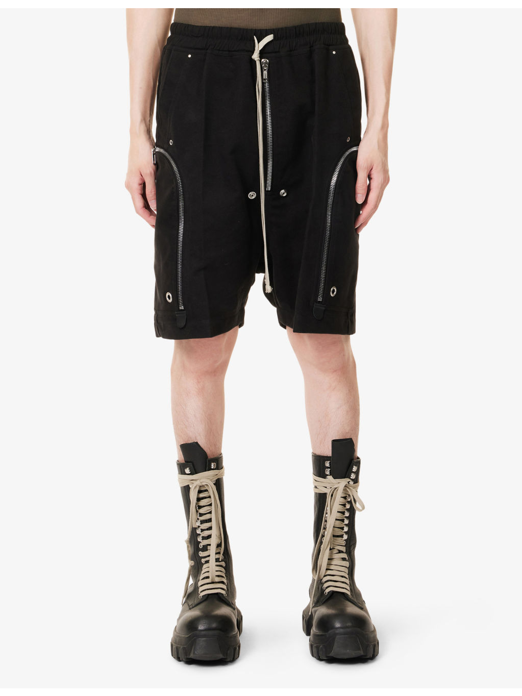 Bauhaus Bela Zipped Cotton Shorts - 3
