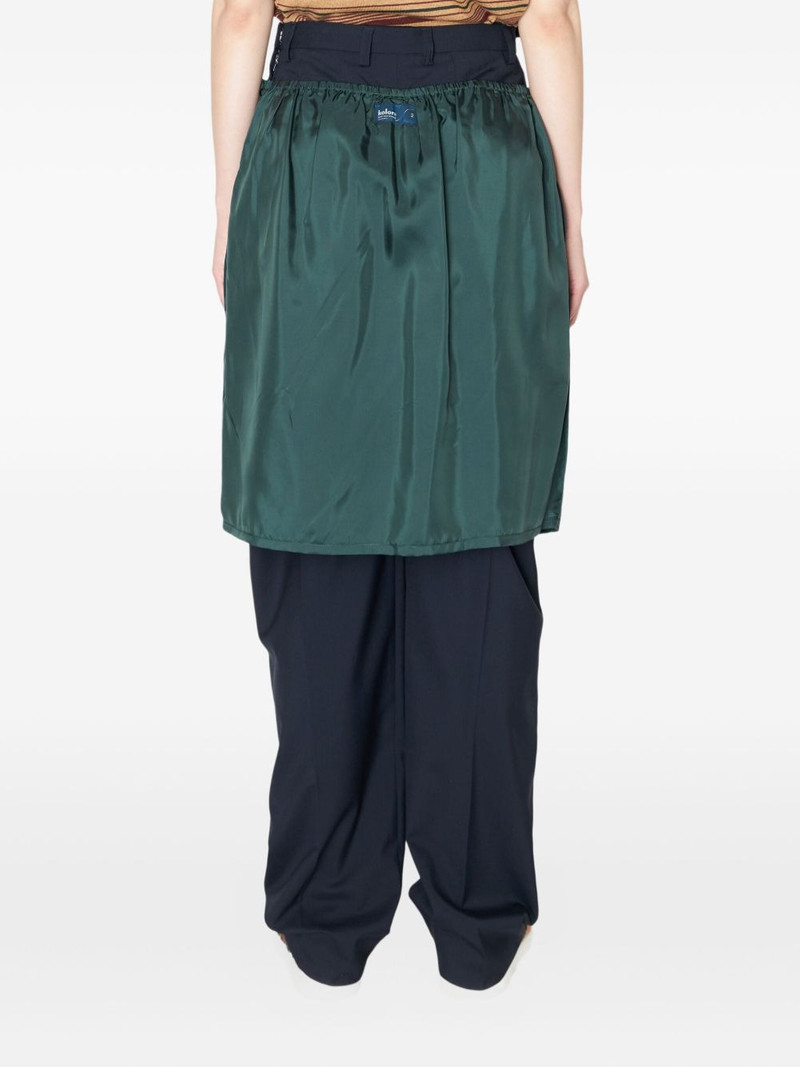 logo-patch skirt trousers 3
