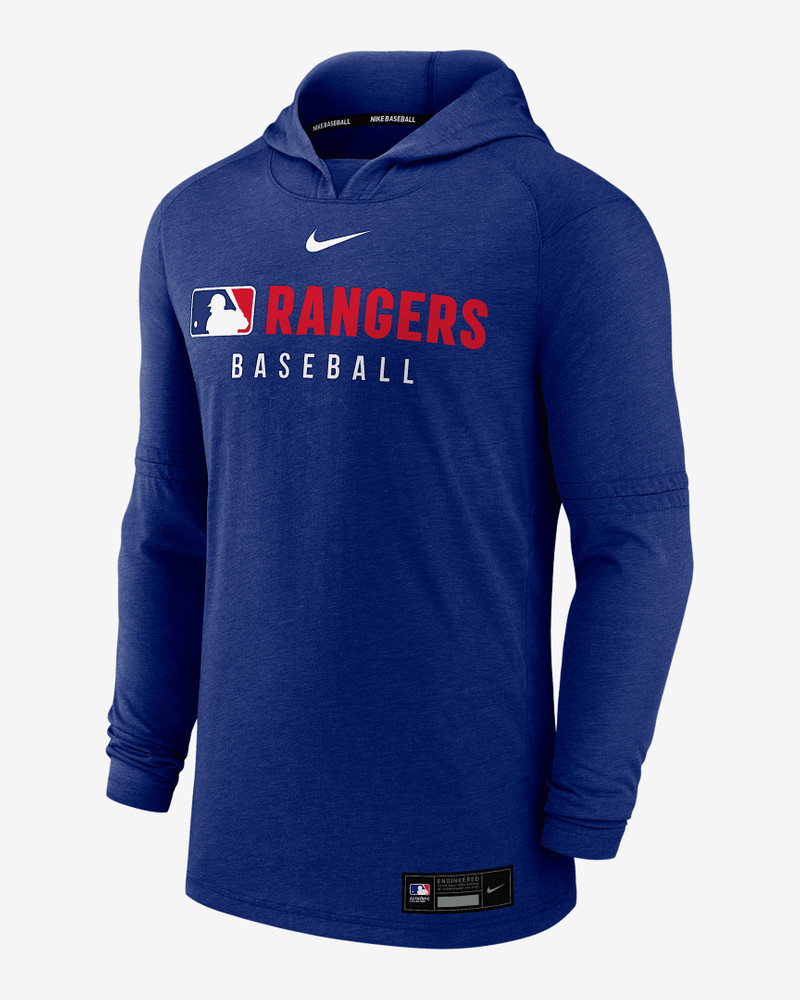 Texas Rangers Authentic Collection Men's Nike Dri-FIT MLB Pullover Hoodie 1