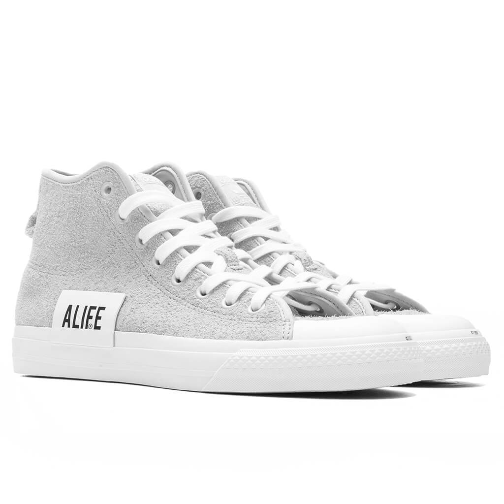 ADIDAS ORIGINALS X ALIFE NIZZA HI - CREAM WHITE/OFF WHITE - 2