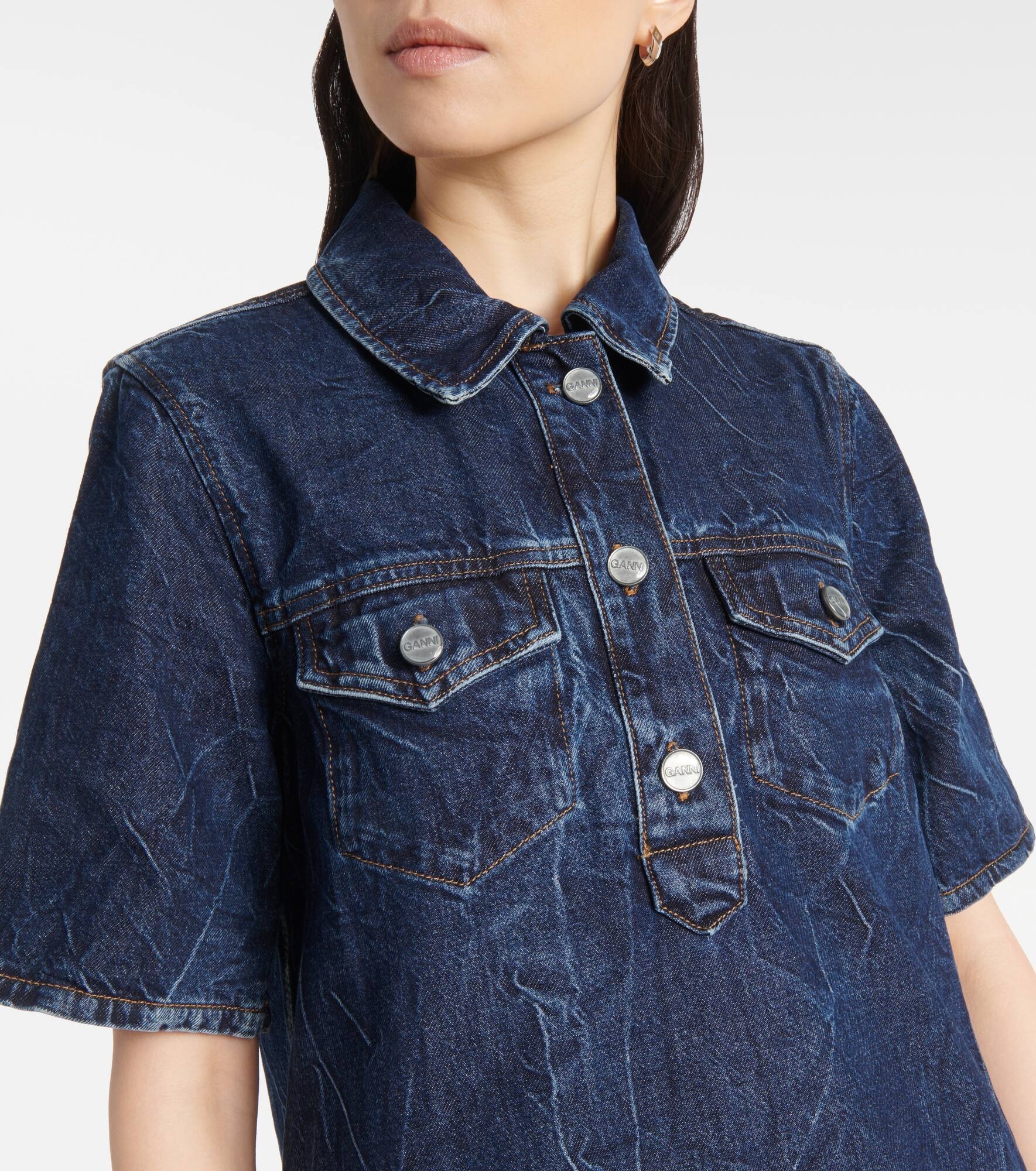 Denim minidress - 4