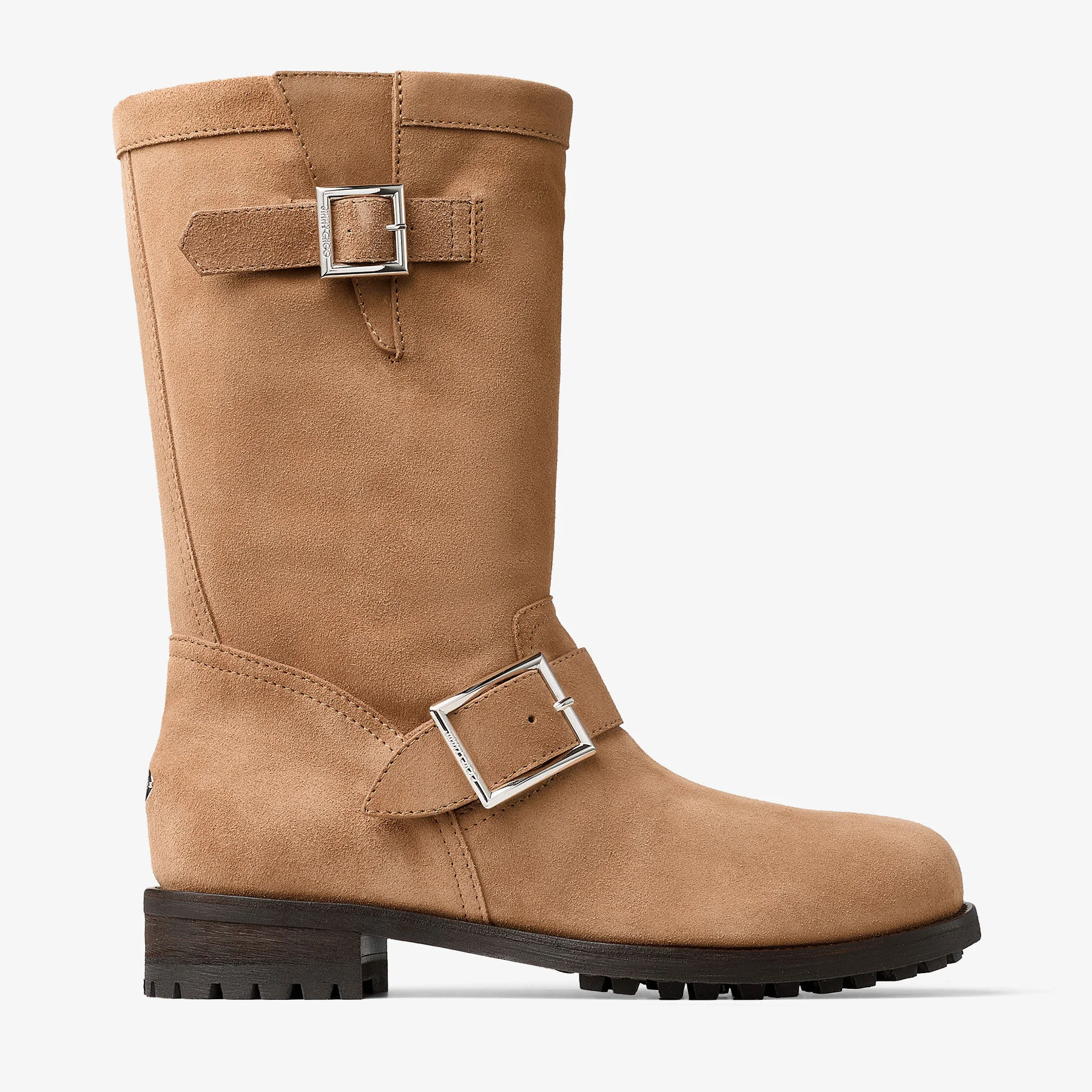 Biker Mid
Toffee Velvet Suede Ankle Boots - 1