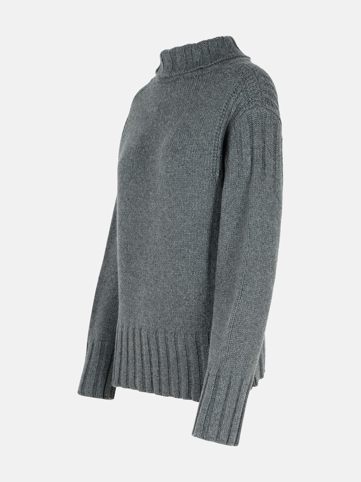 GREY CASHMERE SWEATER - 2