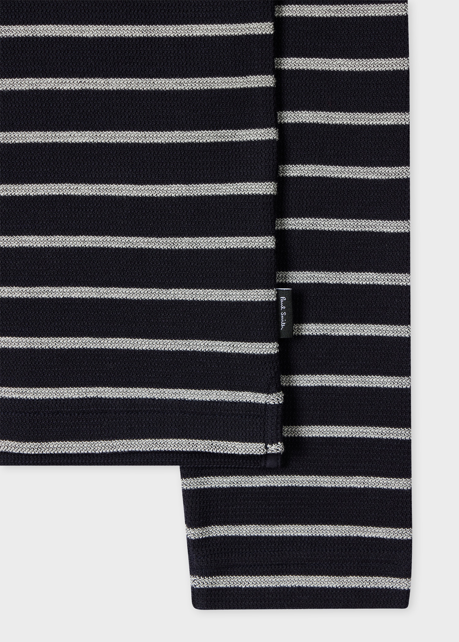 Navy Textured Stripe Sweatshirt - 2