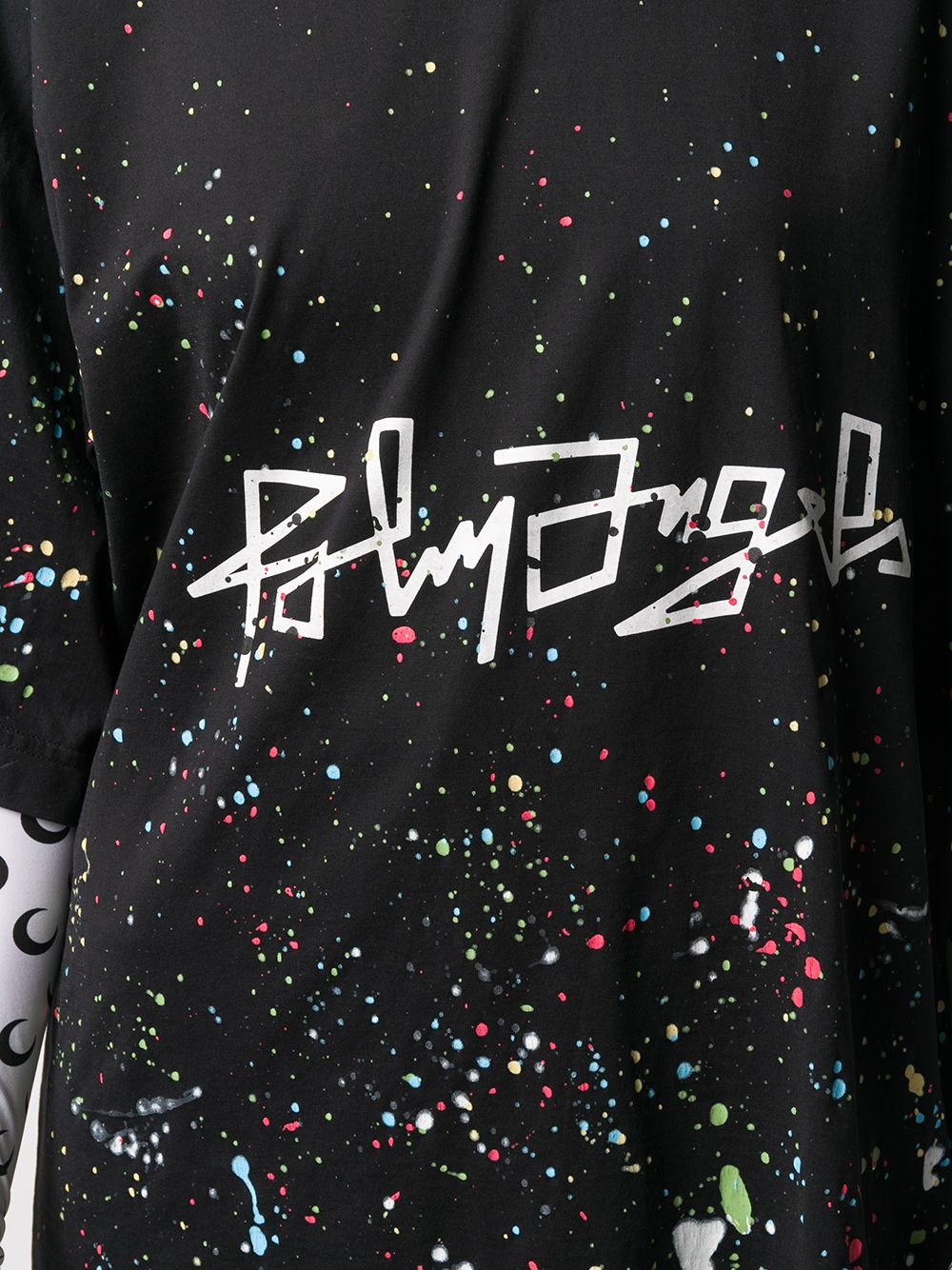 paint-splatter logo-print T-shirt - 5