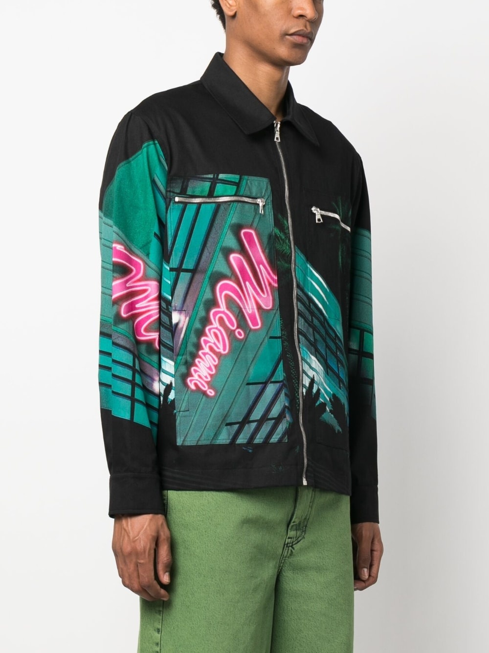 Miami-print cotton jacket - 3