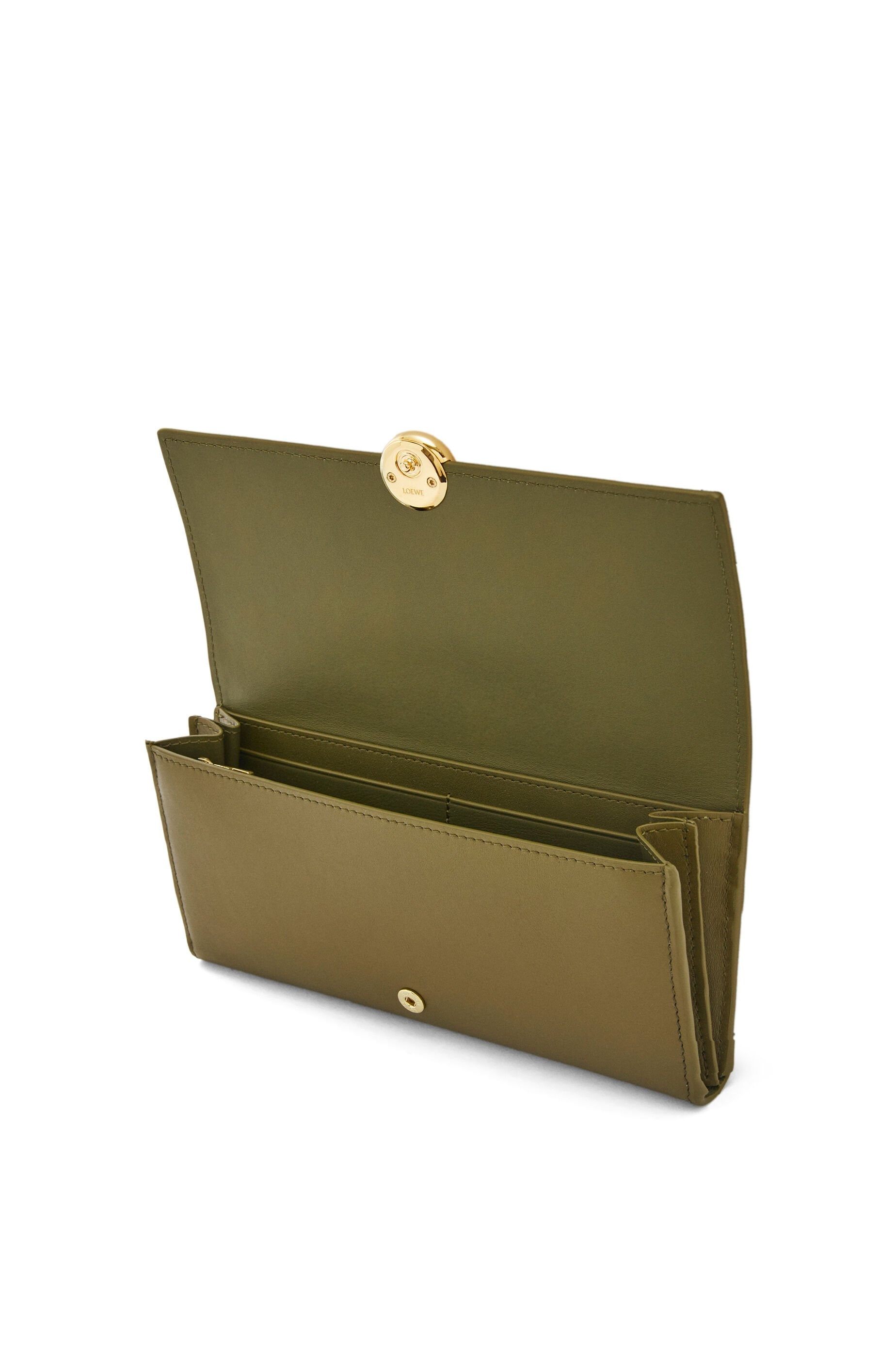 Pebble continental wallet in shiny nappa calfskin - 3