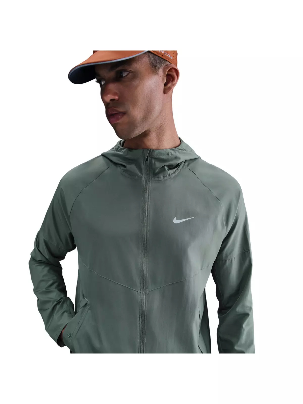 Men's Miler Repel Running Jacket -Green - 1