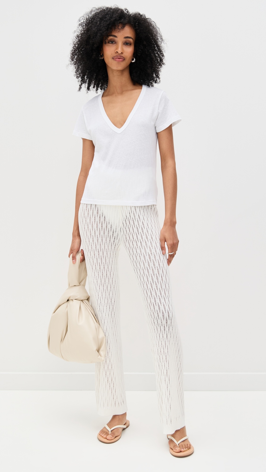 Laura V Neck Tee - 5
