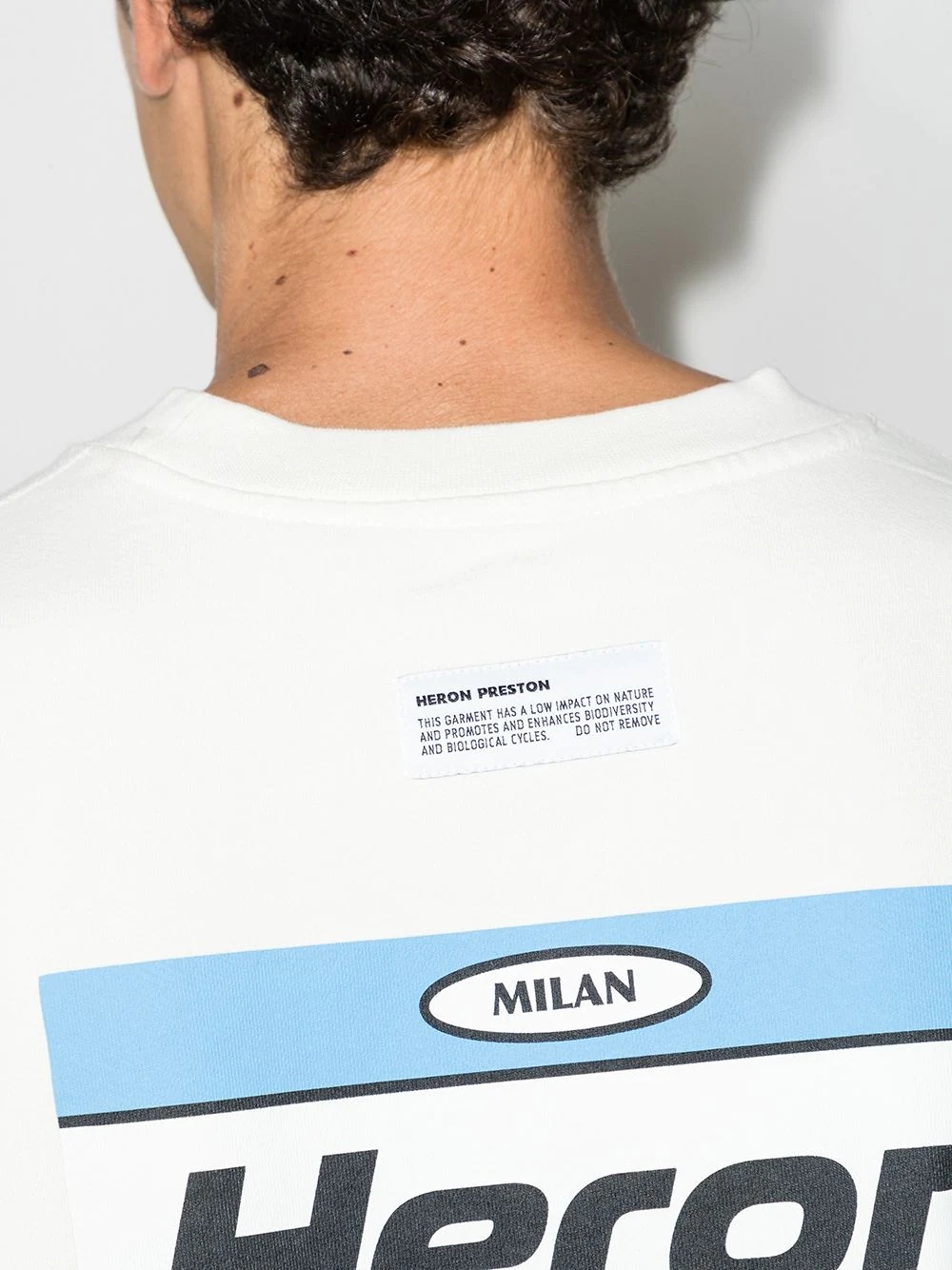 logo print sweatshirt - 8