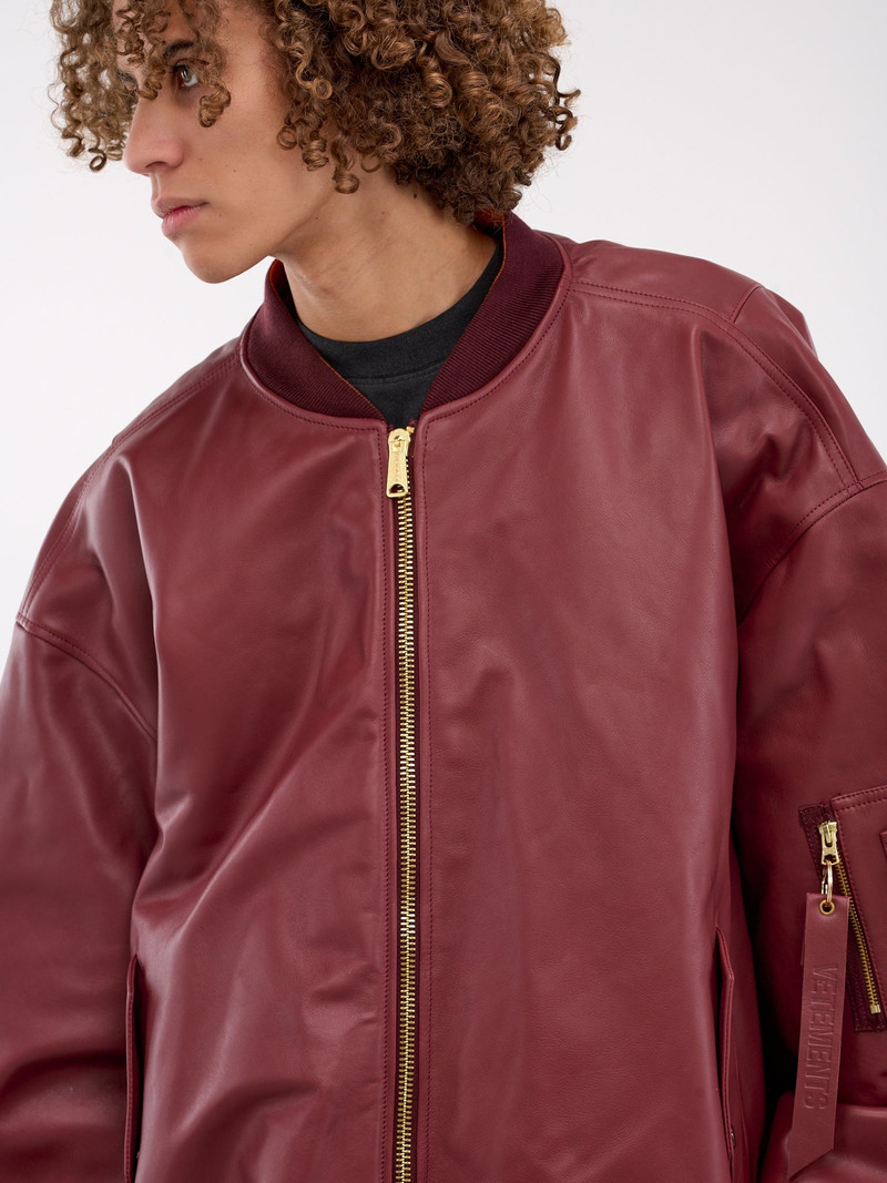 Leather Bomber Jacket 4