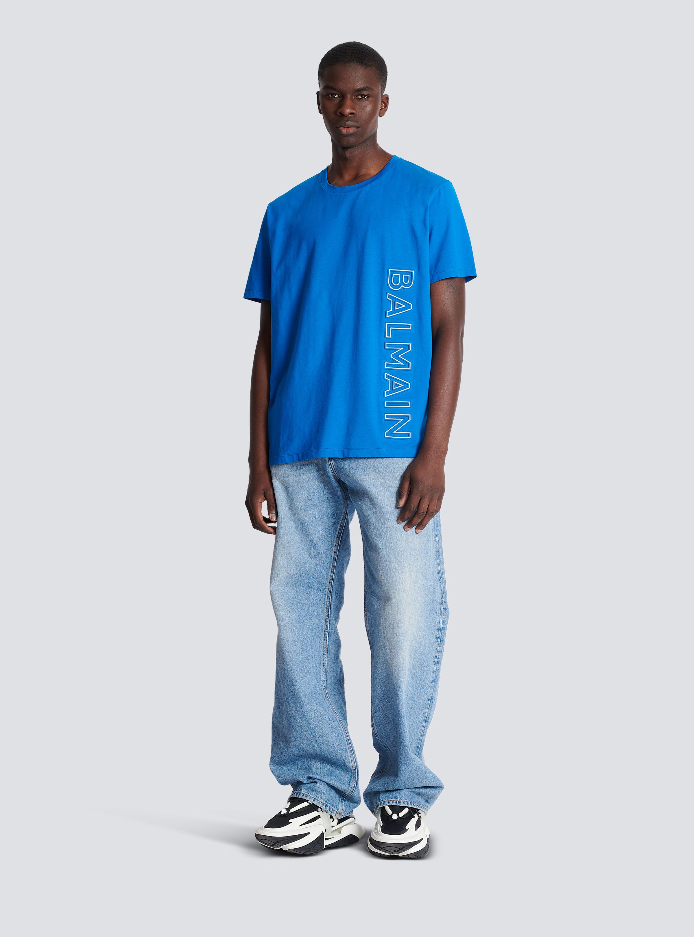 Embossed Balmain T-shirt - 2