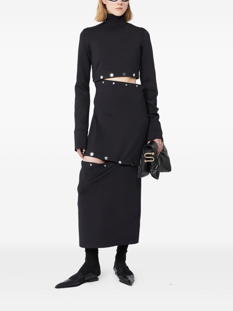 Max Mara cut-out jersey dress outlook