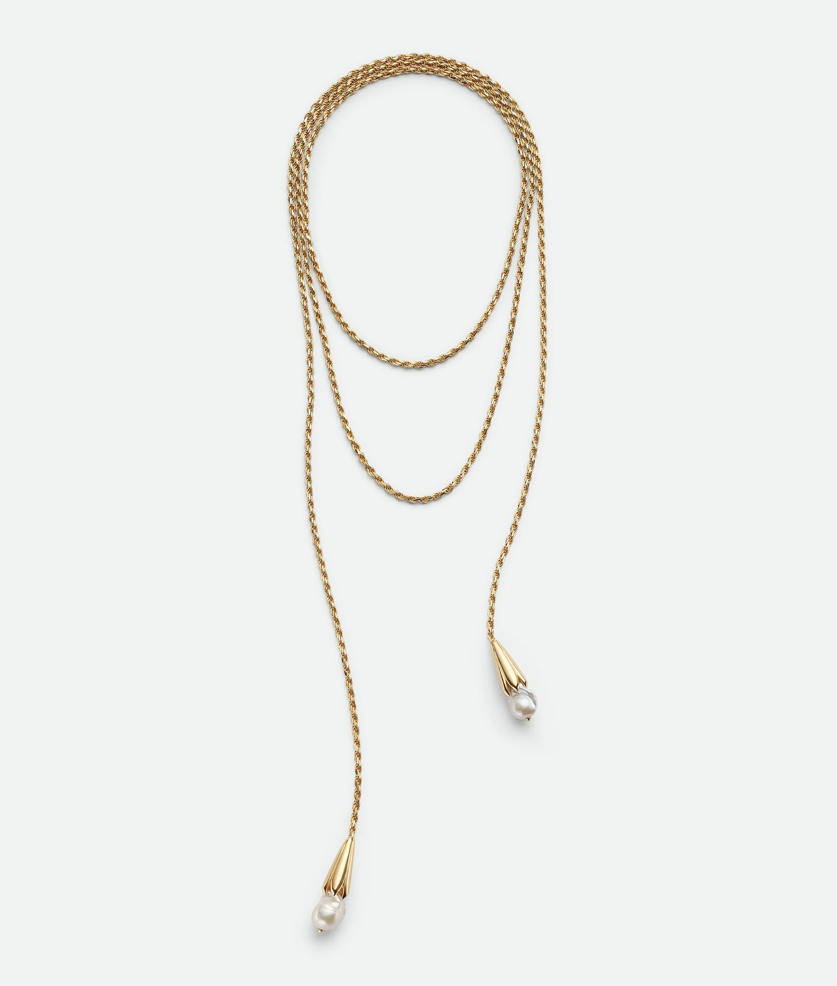 Pearl Scarf Necklace - 1
