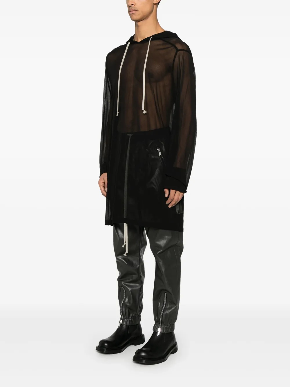 RICK OWENS - Men Viscose Hoodie - 2