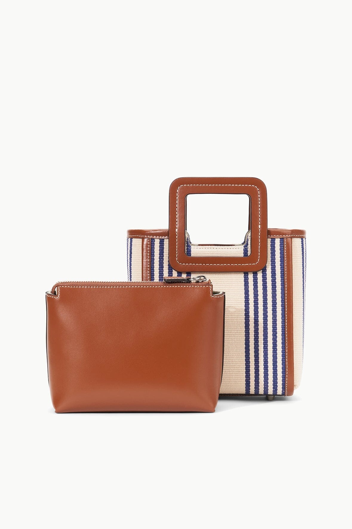 STAUD MINI SHIRLEY BAG MARINE BAYADERE STRIPE - 3