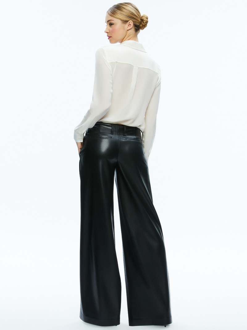 ANDERS VEGAN LEATHER LOW RISE PANT 2