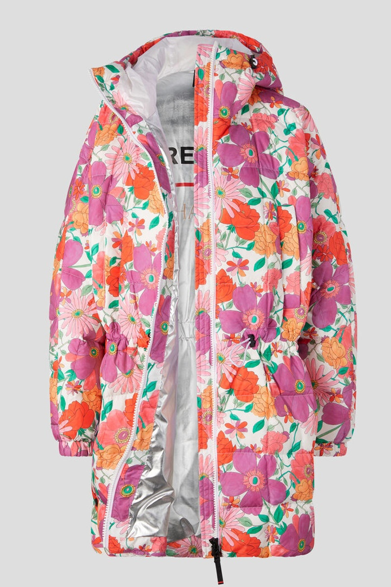 Yama Quilted coat in Violet/Pink 8