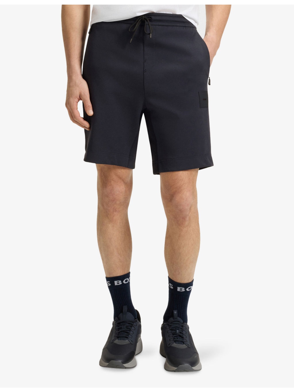 Brand-Patch Straight-Leg Cotton-Blend Shorts - 3