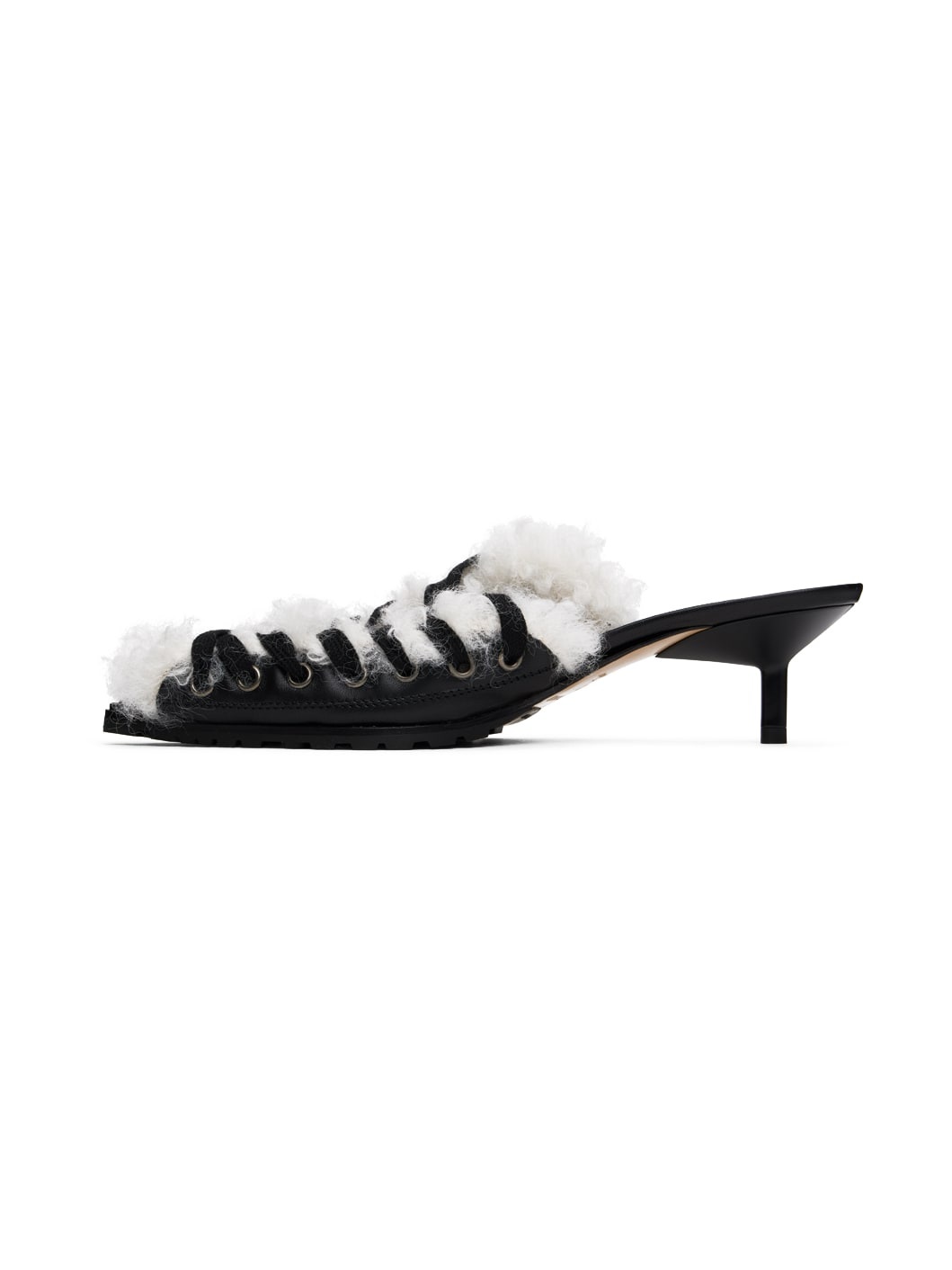 Black Kitten Mules - 3