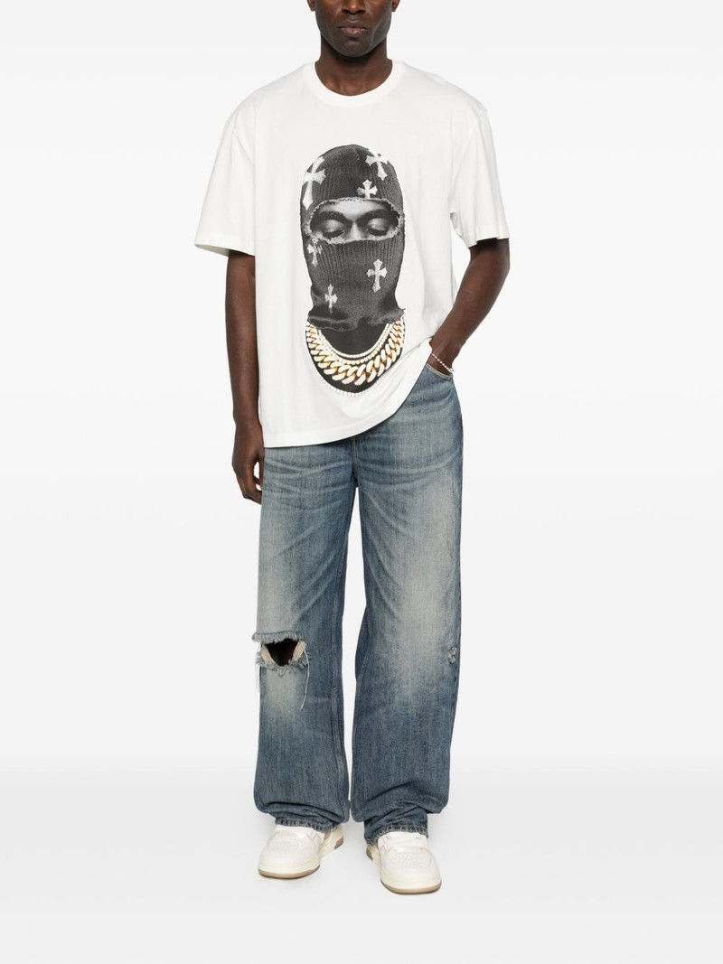 ih nom uh nit Mask Crosses-print T-shirt outlook