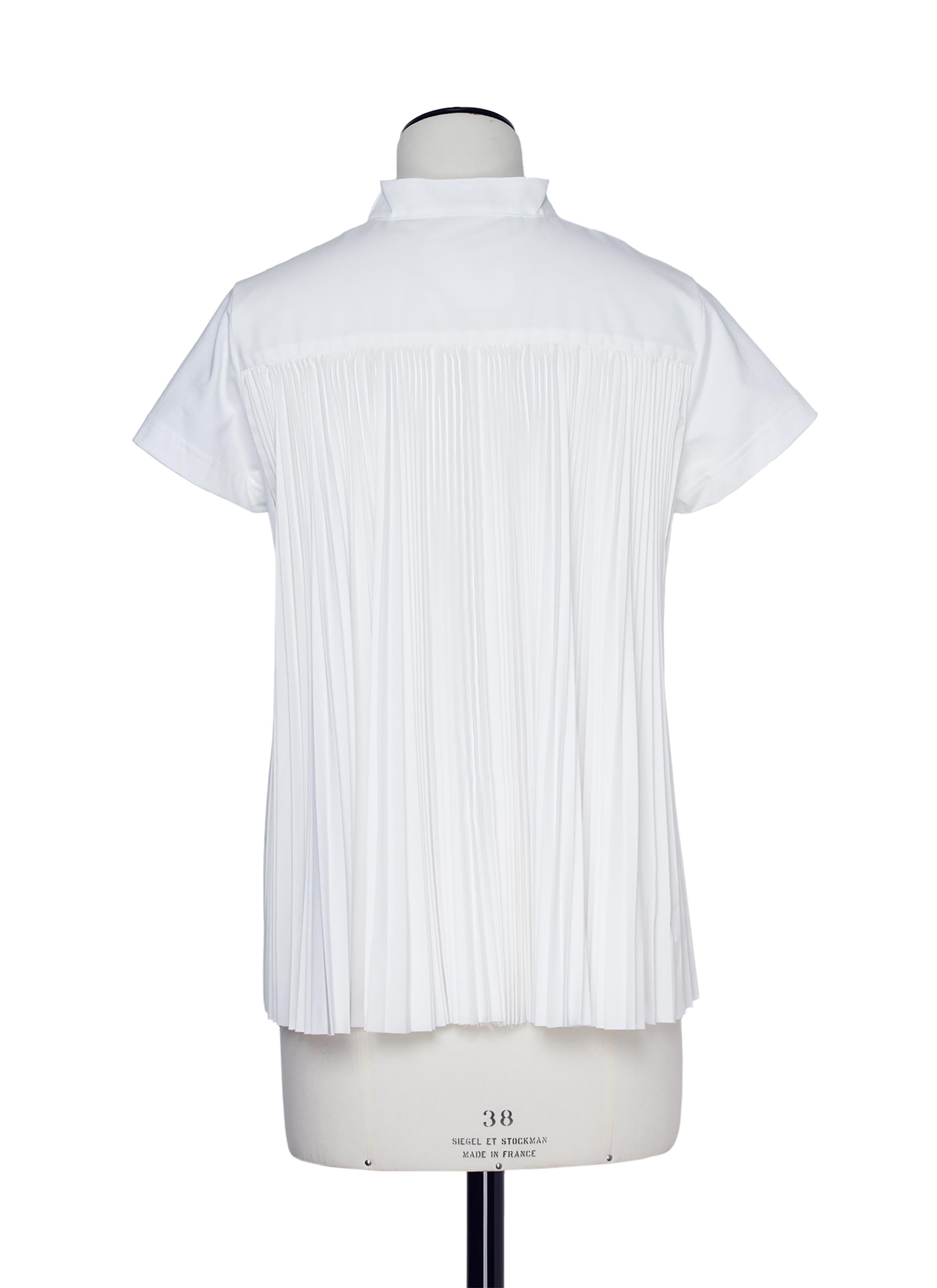 Cotton Poplin x Cotton Jersey T-Shirt - 4