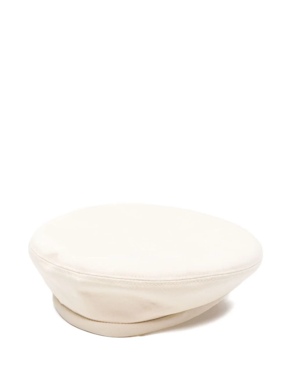 flat leather beret - 1